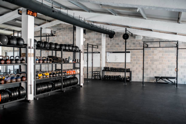 modern CrossFit gym workout